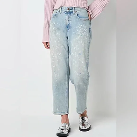 Arizona Juniors Womens Highest Rise Straight Leg Jean - Picture 1 of 6